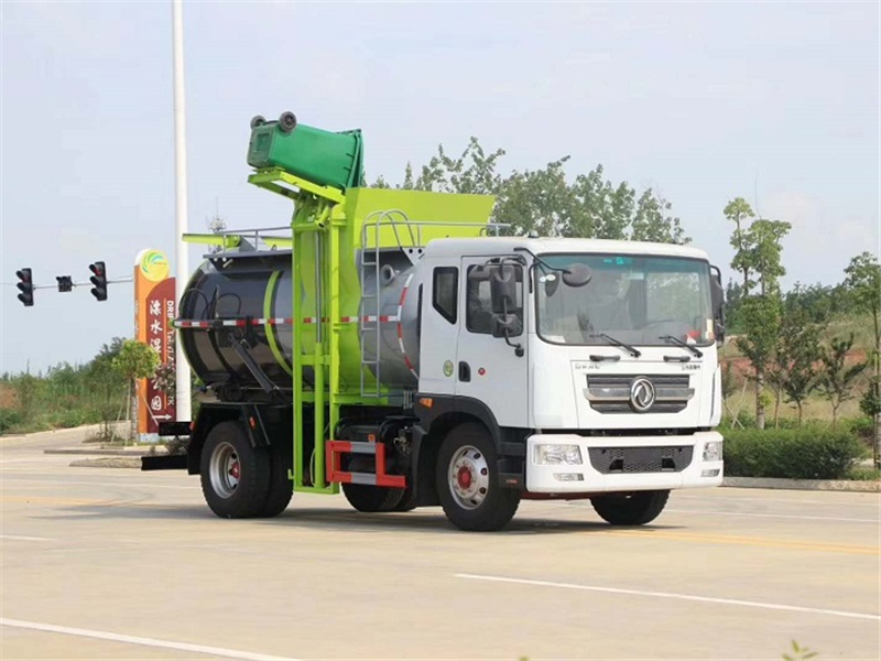 東風(fēng)8.5方餐廚垃圾車(圓罐)